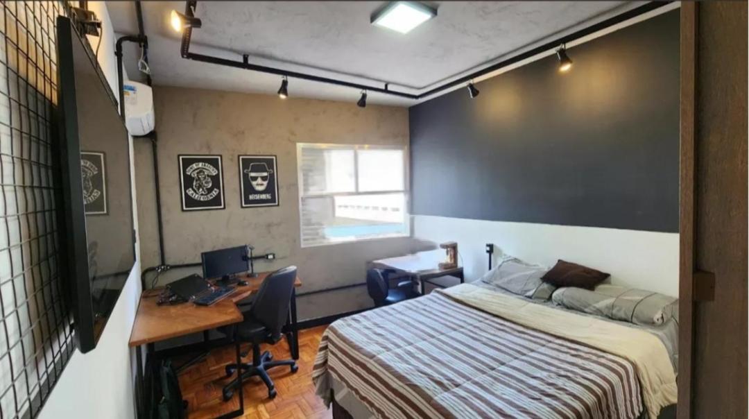 Apartamento Na Quadra Da Praia Santos  Bagian luar foto